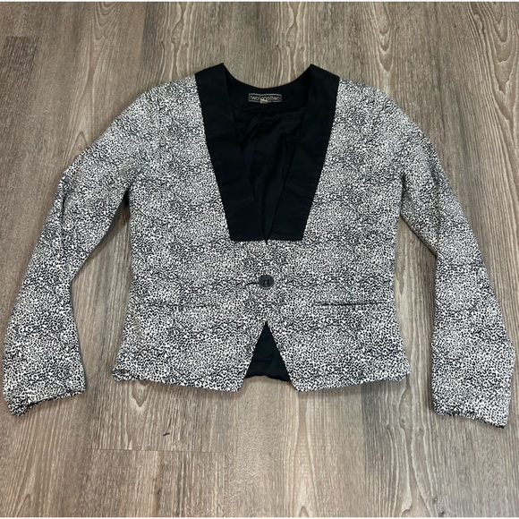 Animal Print Fitted Jacket Zebra Print - Picture 2 of 9